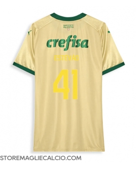 Palmeiras Estevao Willian #41 Maglia Gara Terza Repliche 2024-25